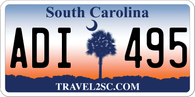 SC license plate ADI495