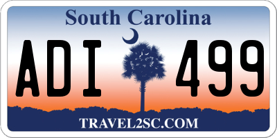 SC license plate ADI499