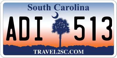 SC license plate ADI513