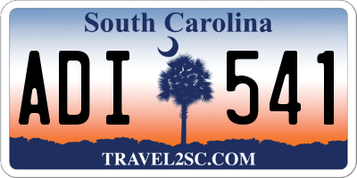 SC license plate ADI541