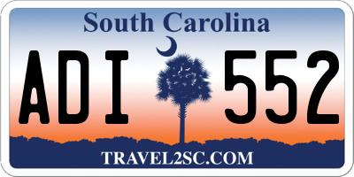 SC license plate ADI552