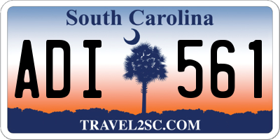 SC license plate ADI561