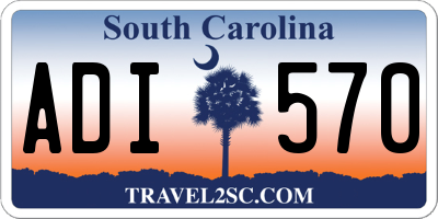 SC license plate ADI570