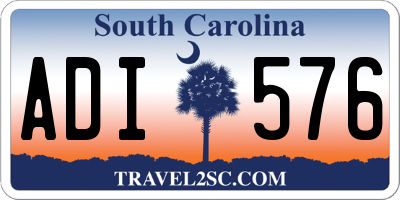SC license plate ADI576