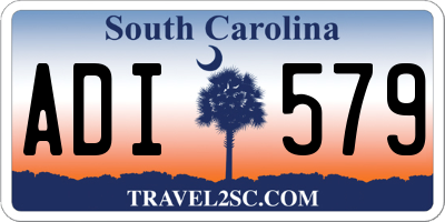 SC license plate ADI579