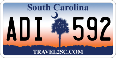 SC license plate ADI592