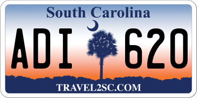 SC license plate ADI620