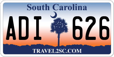 SC license plate ADI626