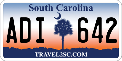 SC license plate ADI642