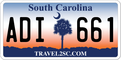 SC license plate ADI661