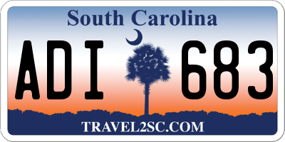 SC license plate ADI683