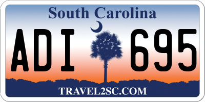 SC license plate ADI695