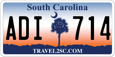 SC license plate ADI714