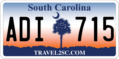 SC license plate ADI715