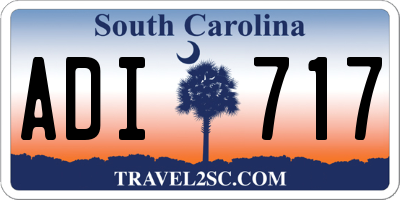 SC license plate ADI717