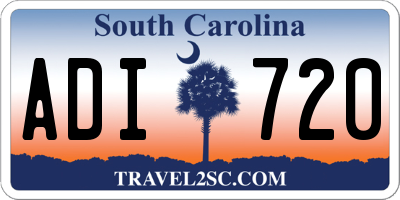 SC license plate ADI720