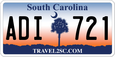 SC license plate ADI721