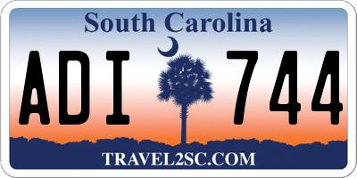 SC license plate ADI744