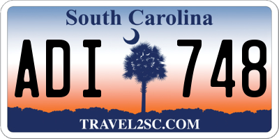 SC license plate ADI748