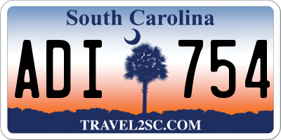 SC license plate ADI754