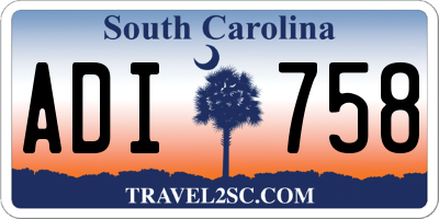 SC license plate ADI758