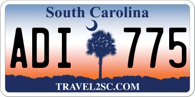 SC license plate ADI775