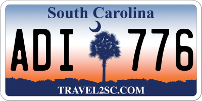 SC license plate ADI776