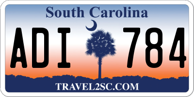 SC license plate ADI784