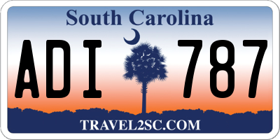 SC license plate ADI787
