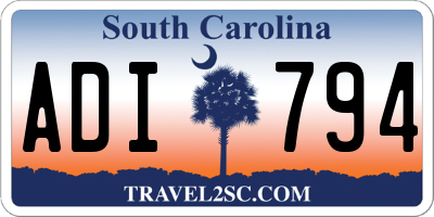 SC license plate ADI794
