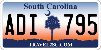 SC license plate ADI795