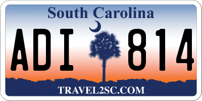 SC license plate ADI814