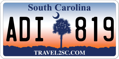 SC license plate ADI819