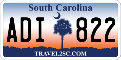 SC license plate ADI822