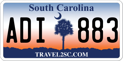 SC license plate ADI883