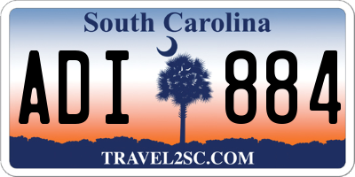 SC license plate ADI884