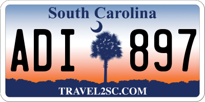 SC license plate ADI897