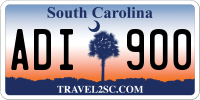 SC license plate ADI900