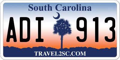 SC license plate ADI913