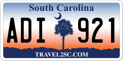 SC license plate ADI921