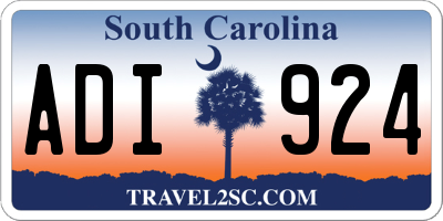 SC license plate ADI924