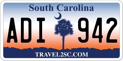 SC license plate ADI942