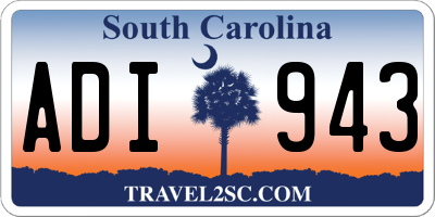 SC license plate ADI943