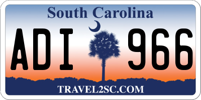 SC license plate ADI966
