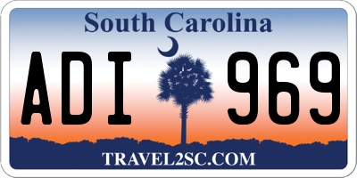 SC license plate ADI969