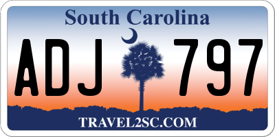 SC license plate ADJ797