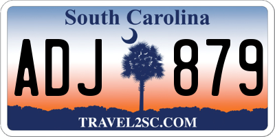 SC license plate ADJ879