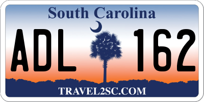SC license plate ADL162