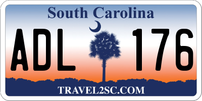 SC license plate ADL176