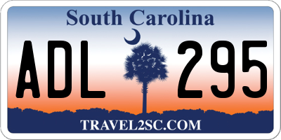 SC license plate ADL295